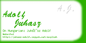 adolf juhasz business card